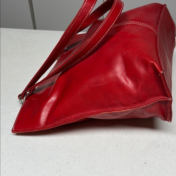Vintage Wilson Leather Bag Red - Picture 7 of 16